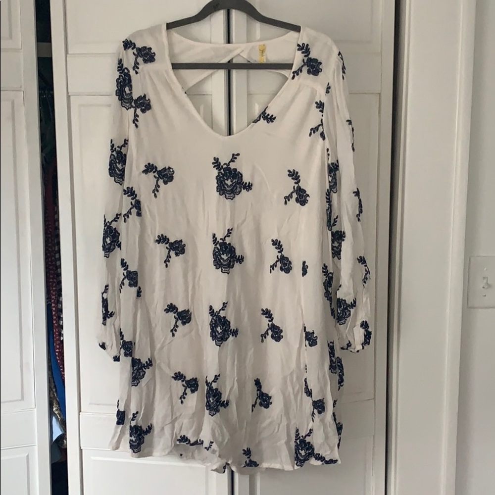 Long Sleeve Embroidered Dress